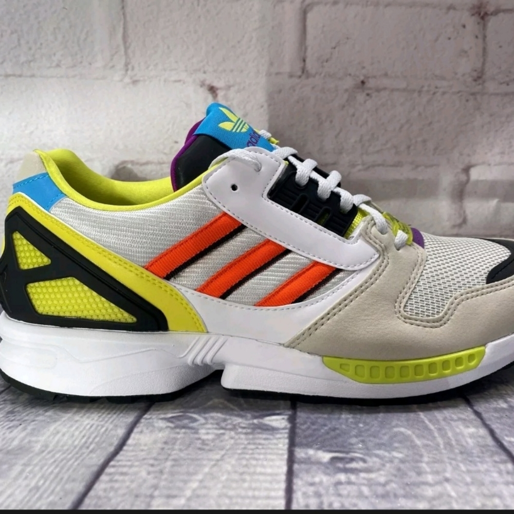 Adidas Originals ZX 8000 Bliss Cloud White Shoes H01399 Men’s Size 11.5 NEW - Picture 2 of 5